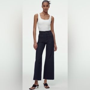 Zara High-Waisted Sailor Straight Jeans